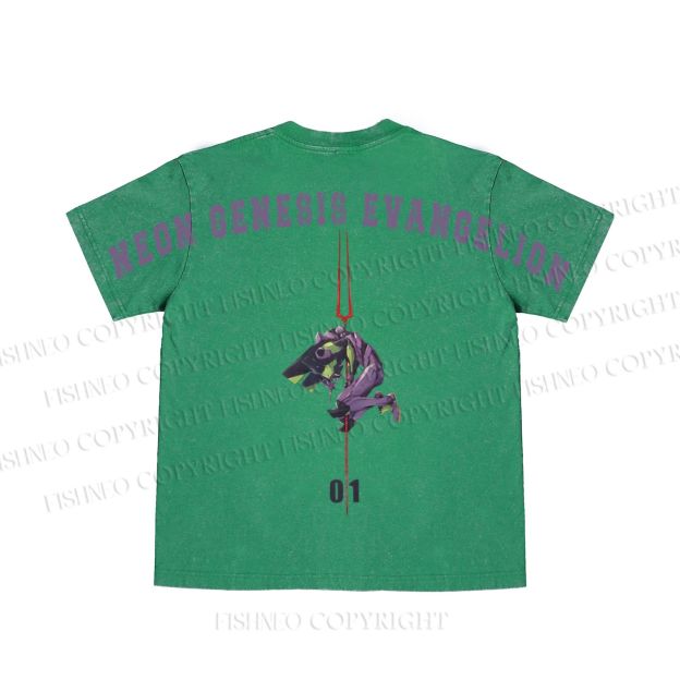 Neon Genesis Evangelion Unit 01 washed t shirt