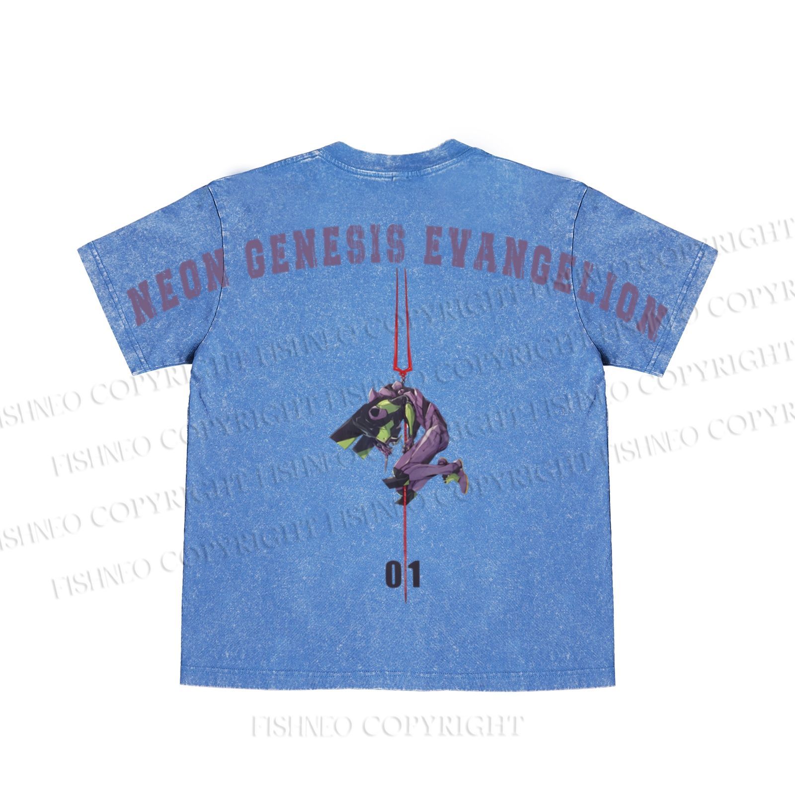 Neon Genesis Evangelion Unit 01 washed t shirt