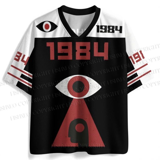 Bauhaus Geometric Eyes Printed Jersey Shirts