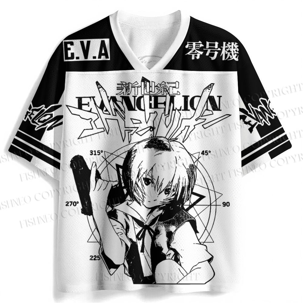 Neon Genesis Evangelion Rei Jersey Shirts
