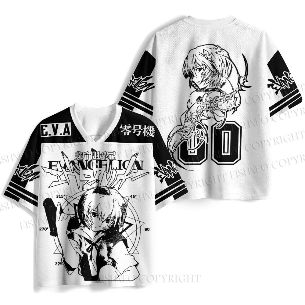 Neon Genesis Evangelion Rei Jersey Shirts