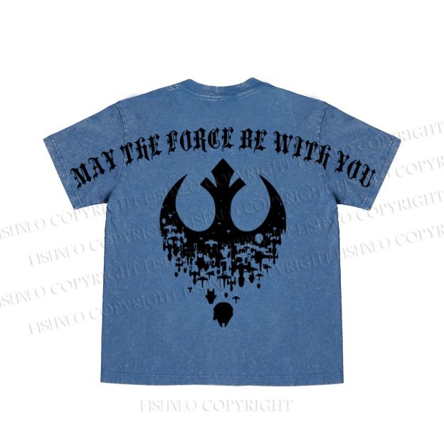 Star Wars May the Force be With You washed t shirt