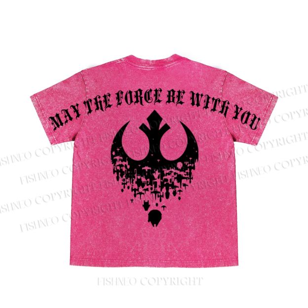 Star Wars May the Force be With You washed t shirt