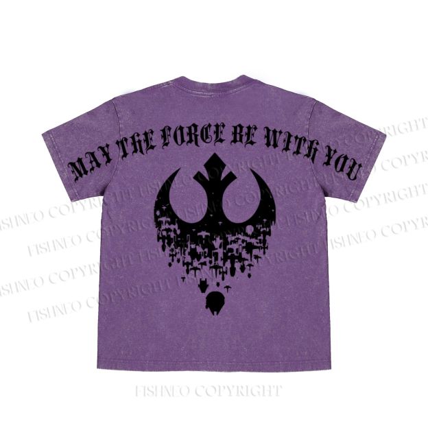 Star Wars May the Force be With You washed t shirt
