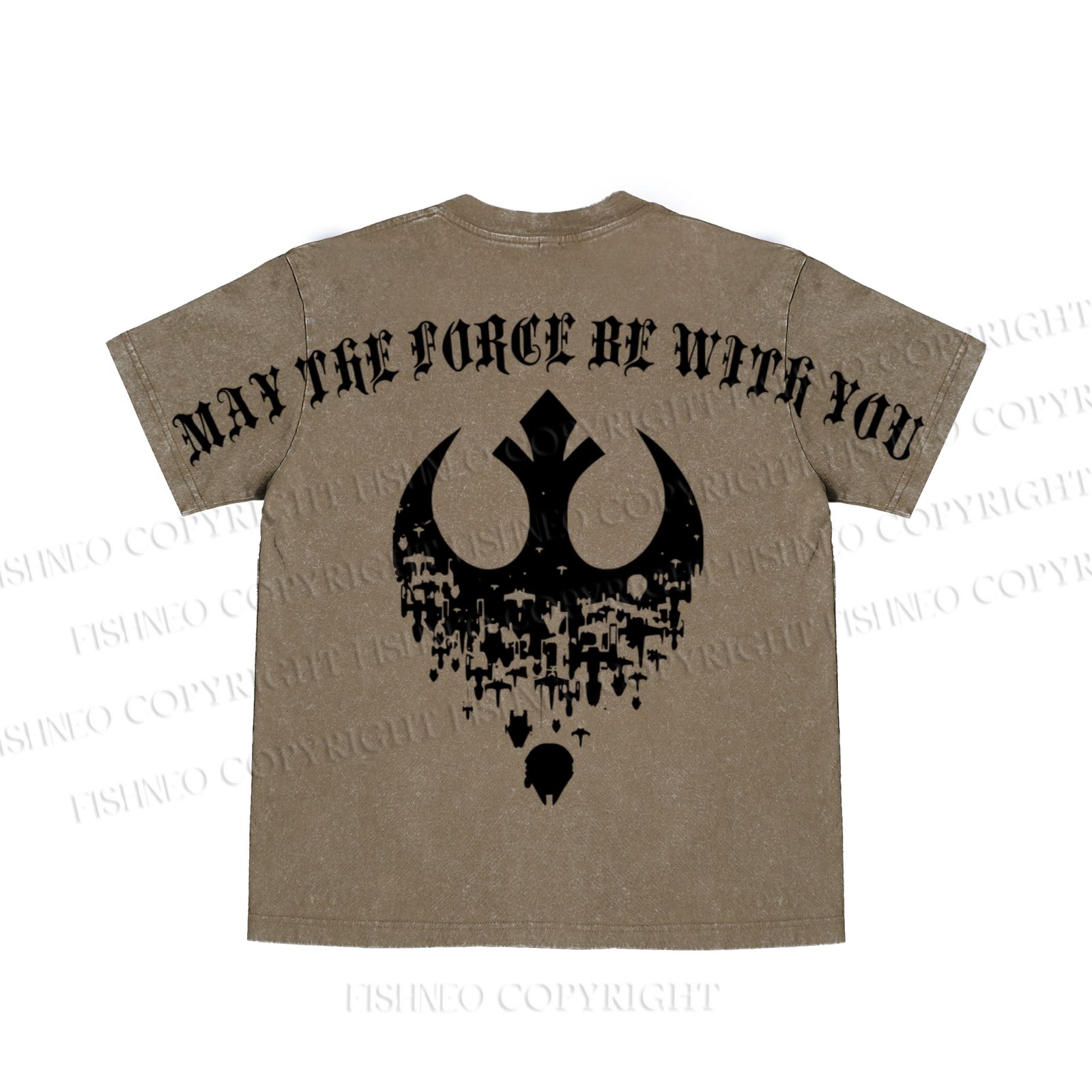 Star Wars May the Force be With You washed t shirt