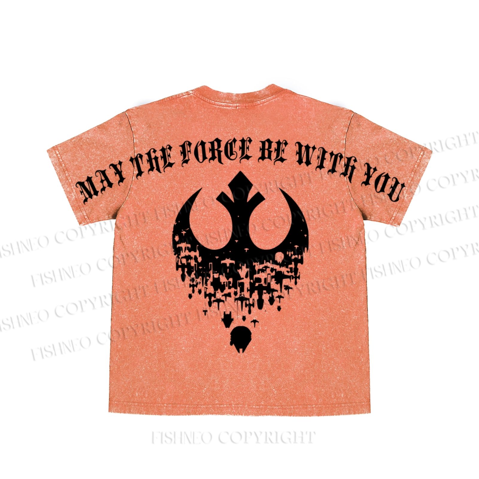 Star Wars May the Force be With You washed t shirt