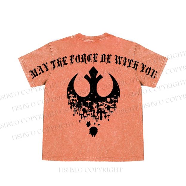 Star Wars May the Force be With You washed t shirt