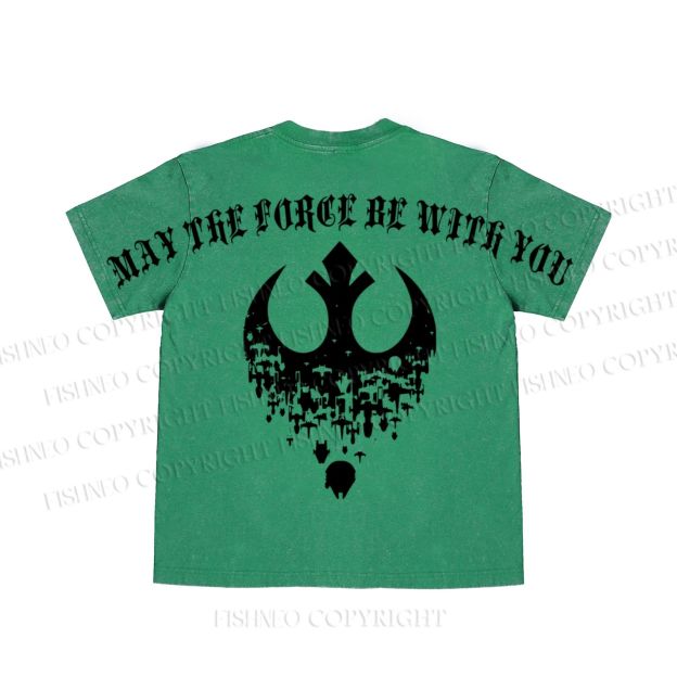Star Wars May the Force be With You washed t shirt