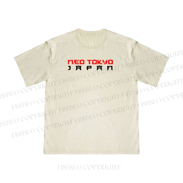 Akira Neo Tokyo Printed Washed T Shirt