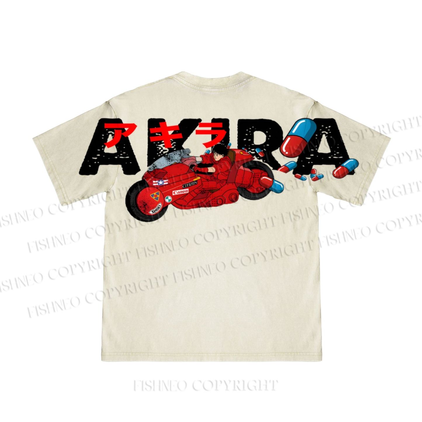 Akira Neo Tokyo Printed Washed T Shirt