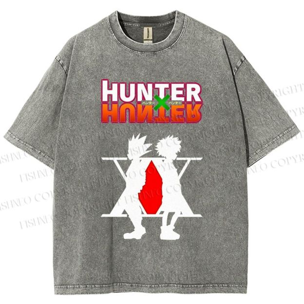 Unisex Hunter Printed Washed Tee