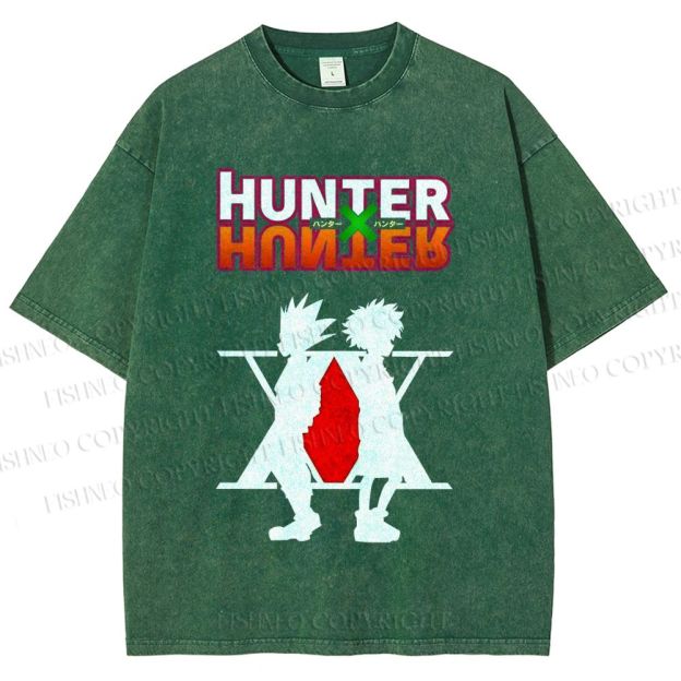 Unisex Hunter Printed Washed Tee