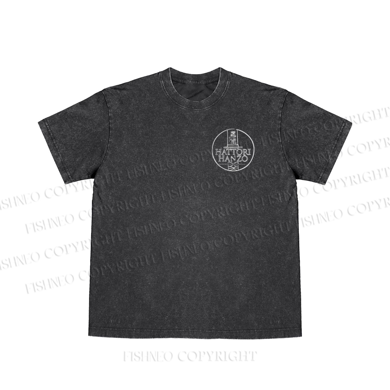 Hattori Hanzo Printed Washed T Shirt