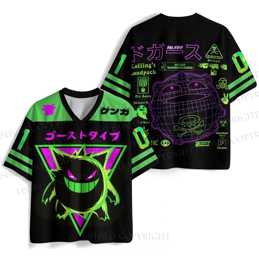 Gengar Printed Jersey Shirts