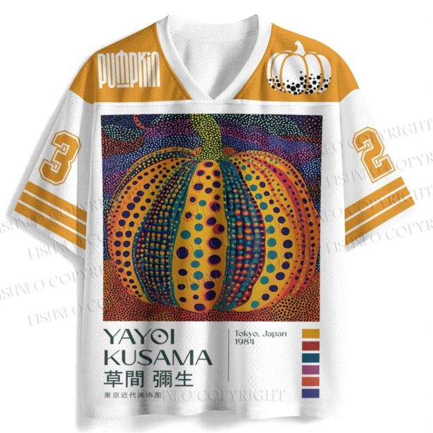 Yayoi Kusama Pumpkin Jersey Shirts