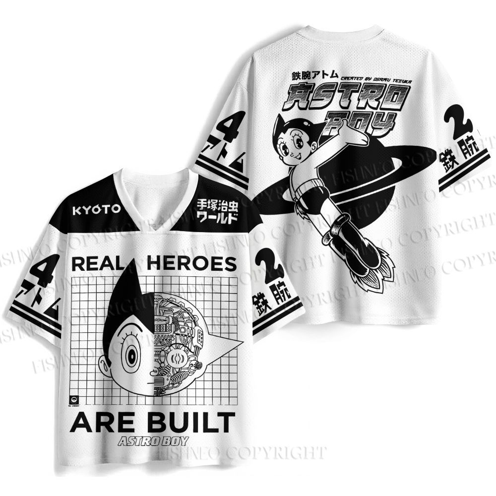 Astro Boy Real Heroes Are Built Jersey Shirts