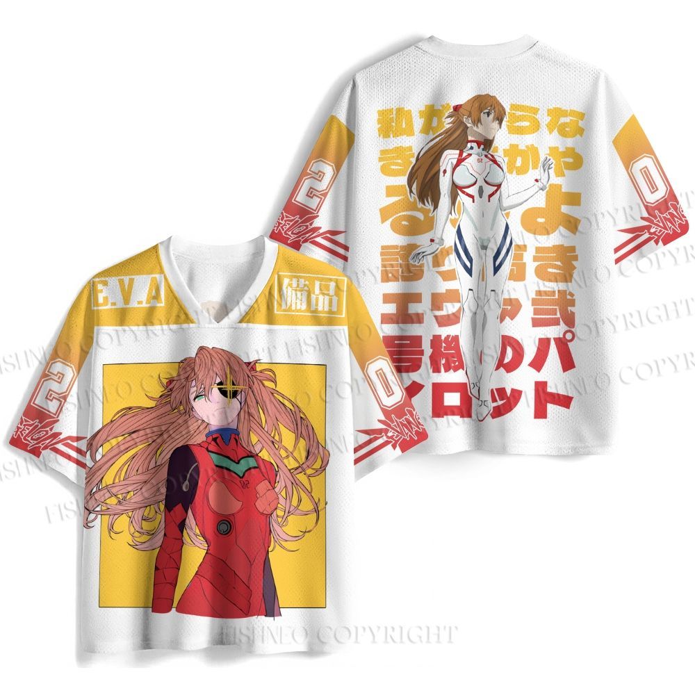Neon Genesis Evangelion Asuka Jersey Shirts