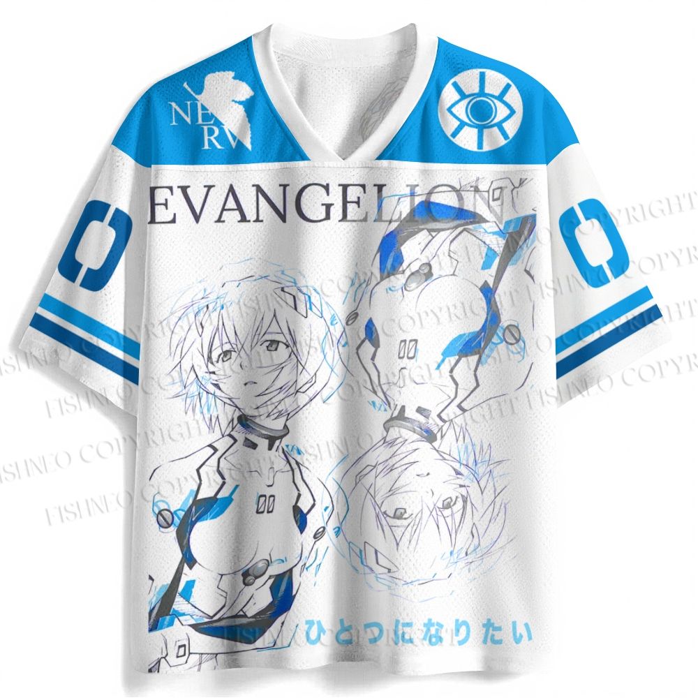 Neon Genesis Evangelion Rei Jersey Shirts