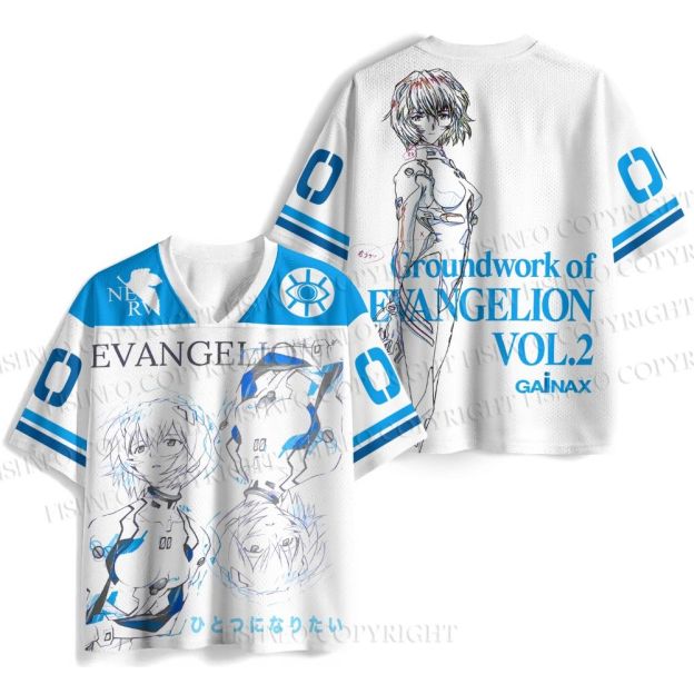 Neon Genesis Evangelion Rei Jersey Shirts