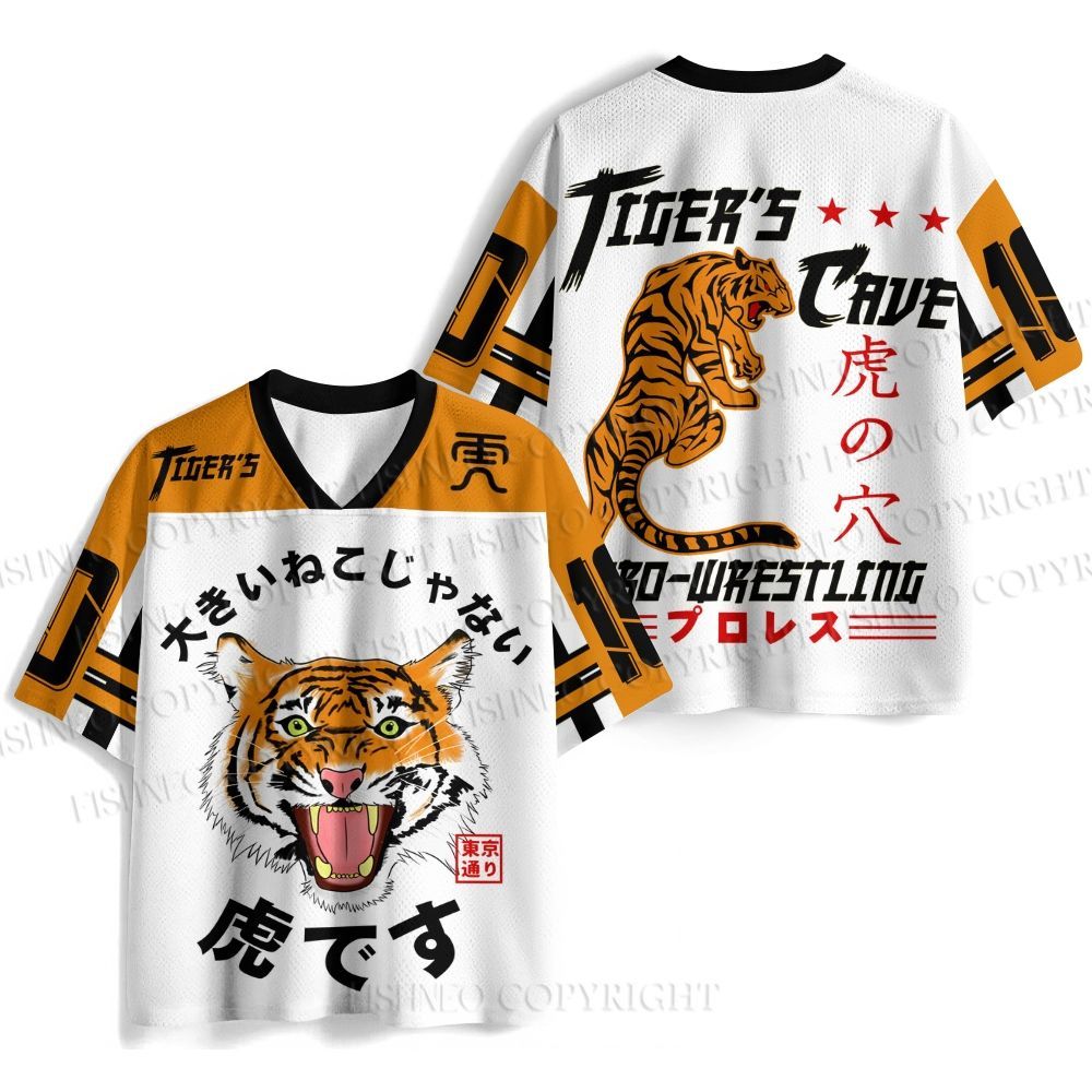 It's Not A Big Cat It's A Tiger Printed Jersey Shirts