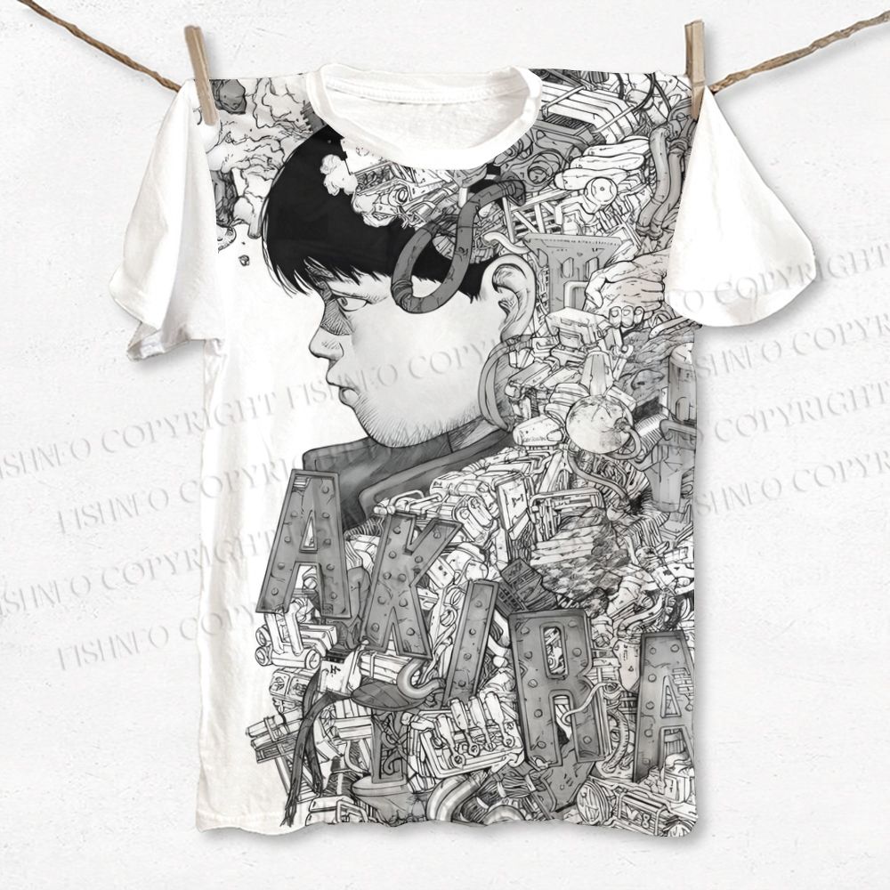 Unisex Akira Printed Classic Cotton T-shirt
