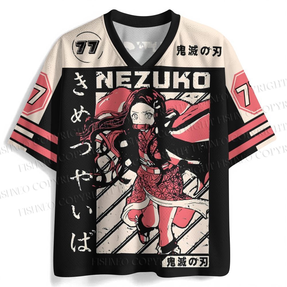 Demon Slayer Nezuko Kamado Printed Jersey Shirts
