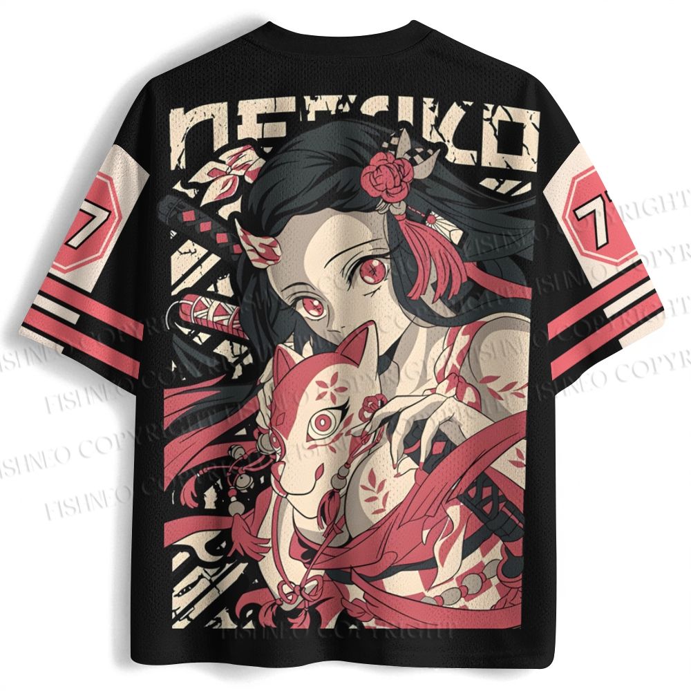 Demon Slayer Nezuko Kamado Printed Jersey Shirts