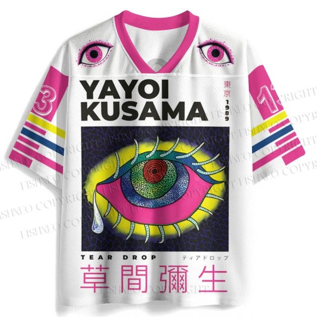 Yayoi Kusama Colorful Eyes Printed Jersey Shirts