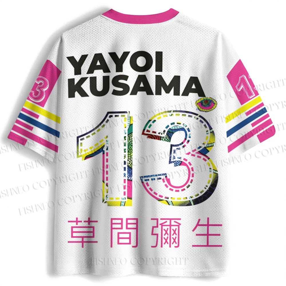 Yayoi Kusama Colorful Eyes Printed Jersey Shirts