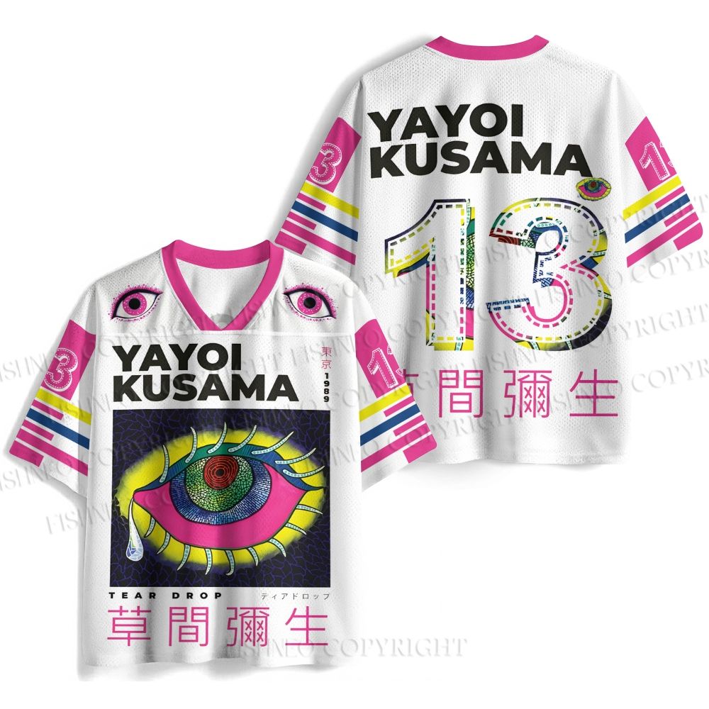 Yayoi Kusama Colorful Eyes Printed Jersey Shirts