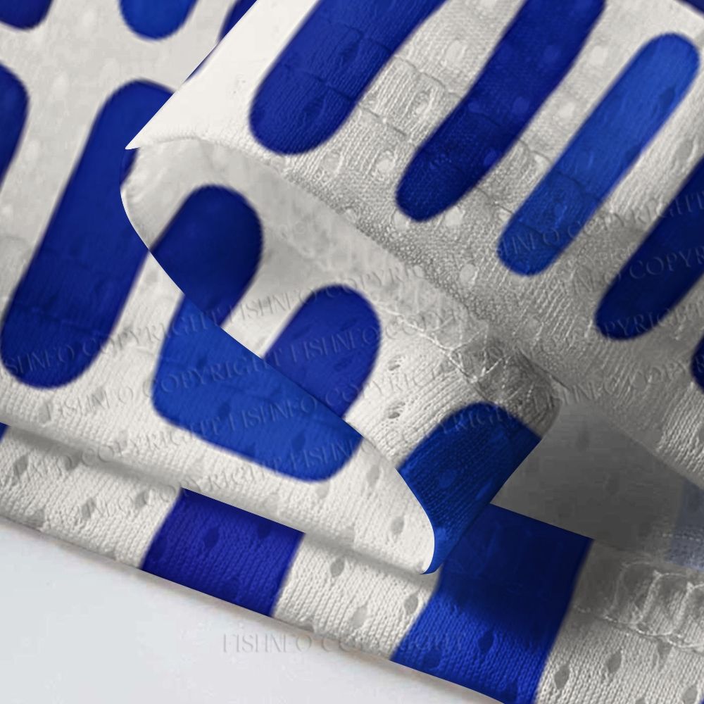 Geometric Eyes Printed Jersey Shirts