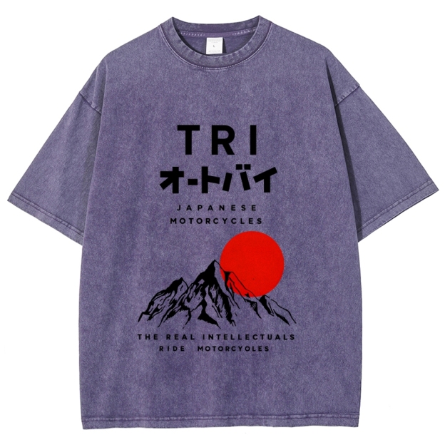 Japanese Mount Fuji Vintage Washed T-shirt