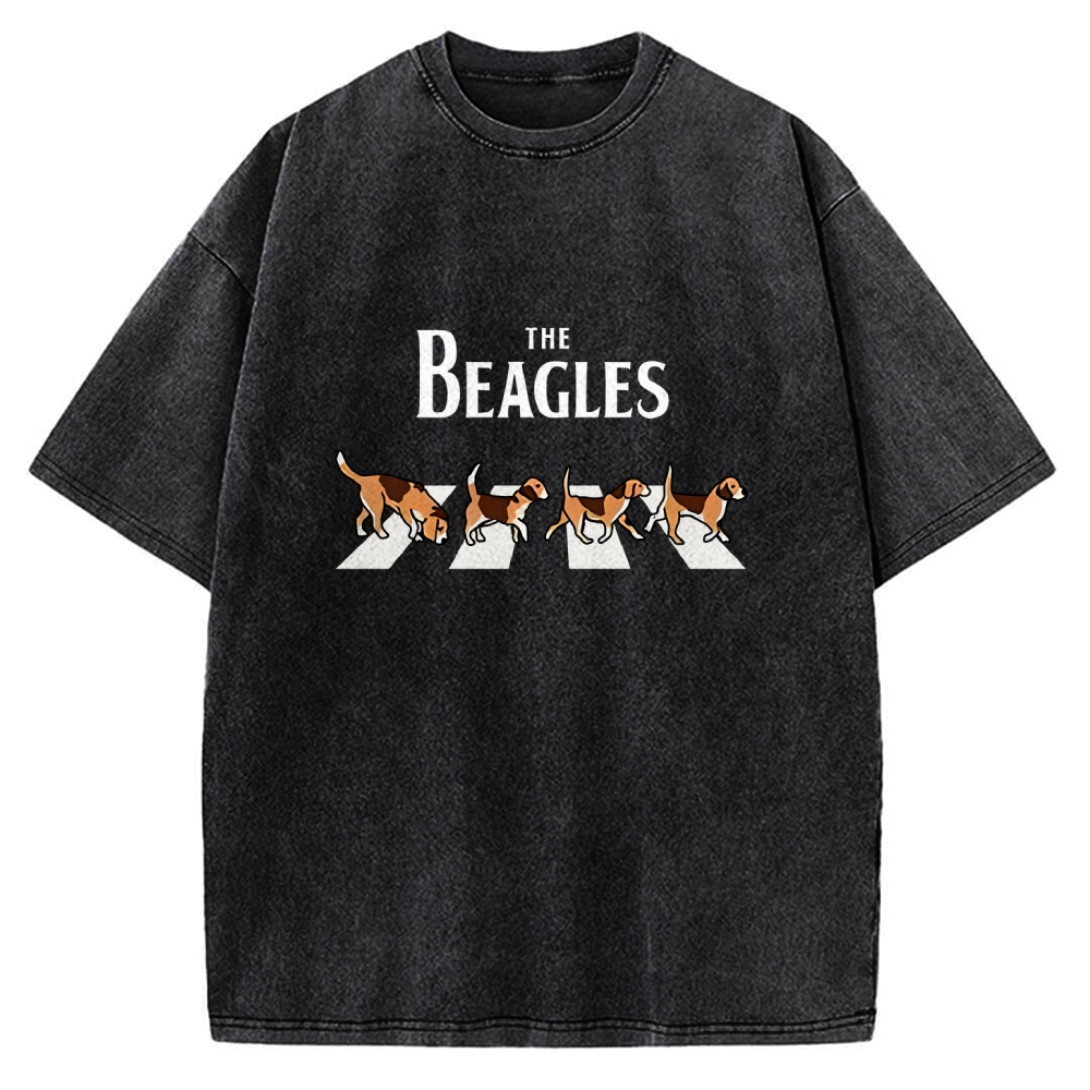 Unisex The Beagles Printed Washed Tee