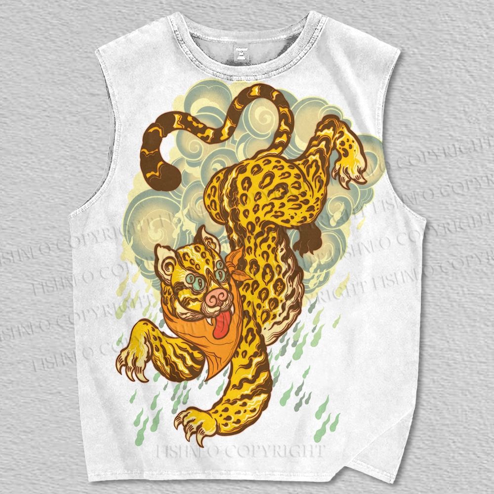 Unisex Jaguar Printed Tank Top