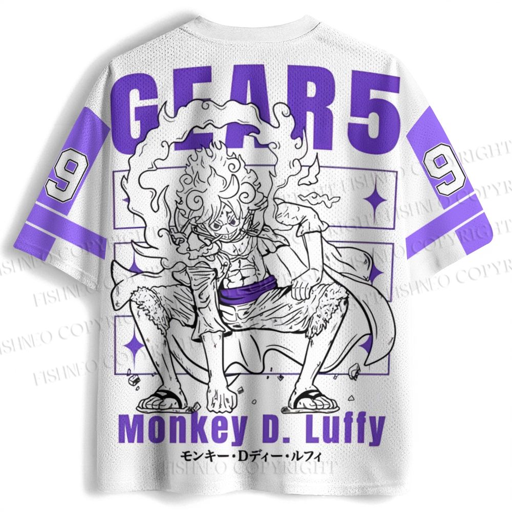 One Piece Luffy Printed Jersey Shirts