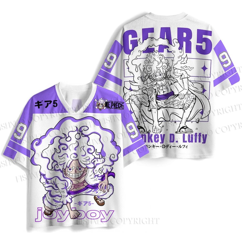 One Piece Luffy Printed Jersey Shirts