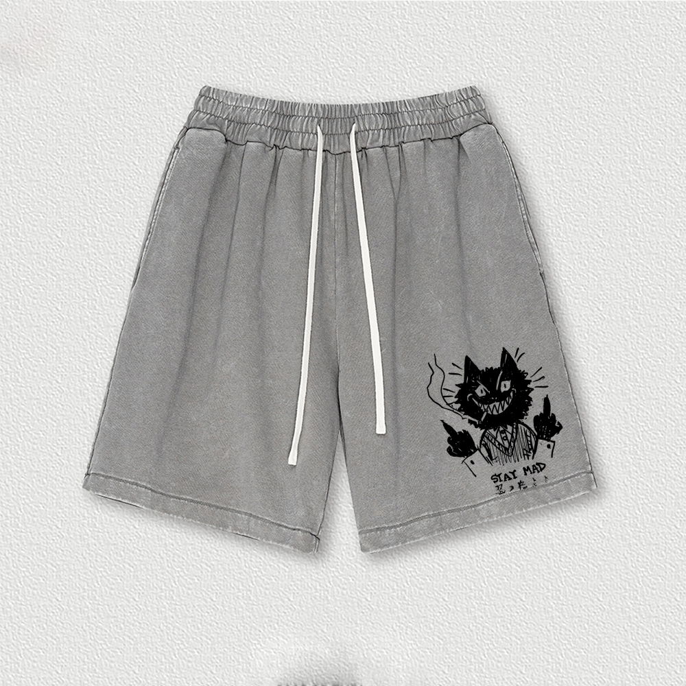 Stay Mad Washed Shorts