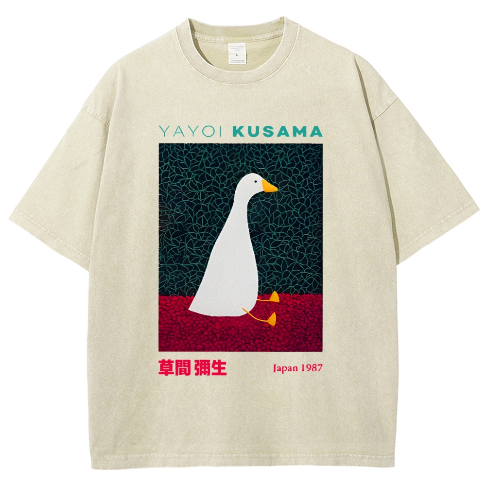Yayoi Kusama Animal Art Vintage Washed T-shirt
