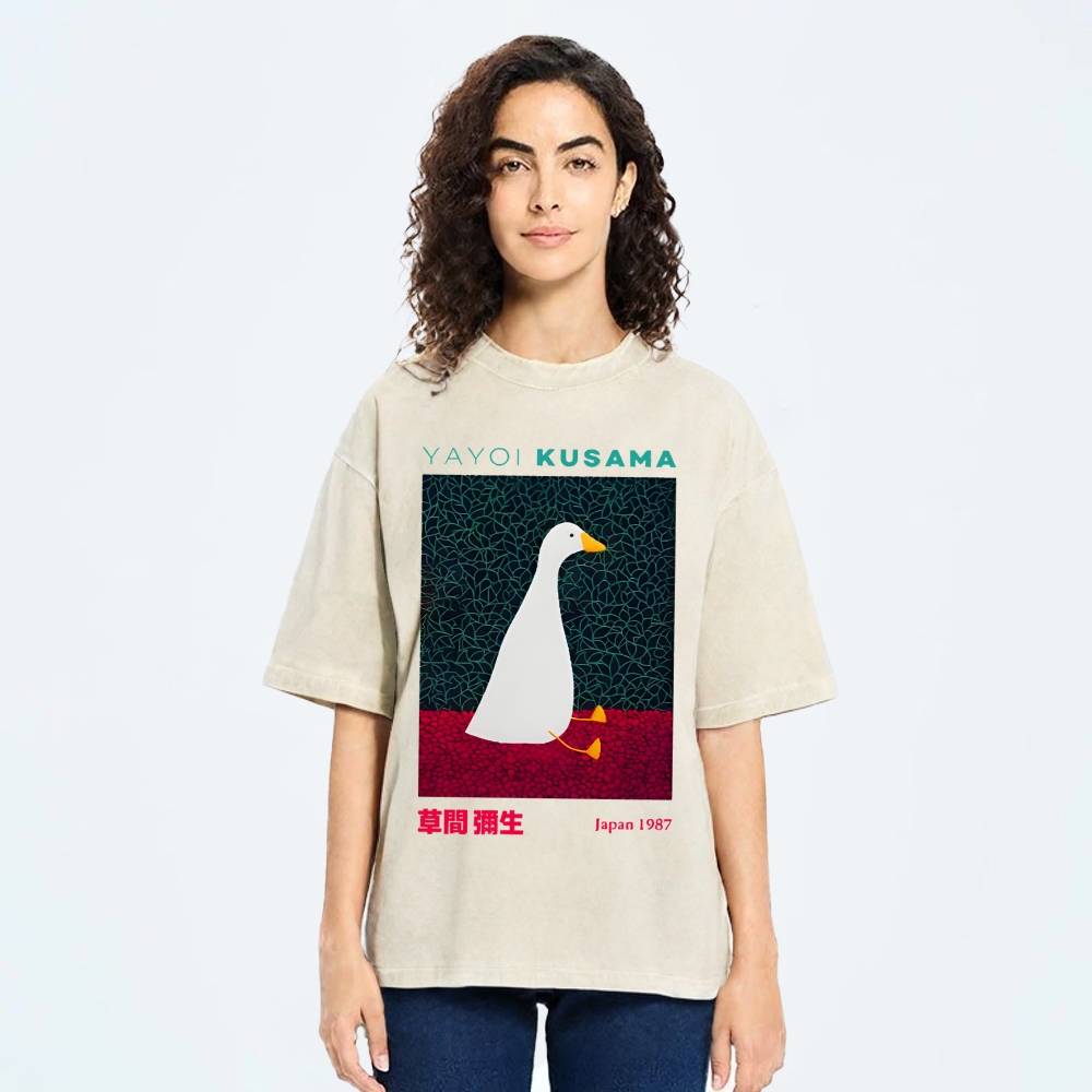 Yayoi Kusama Animal Art Vintage Washed T-shirt