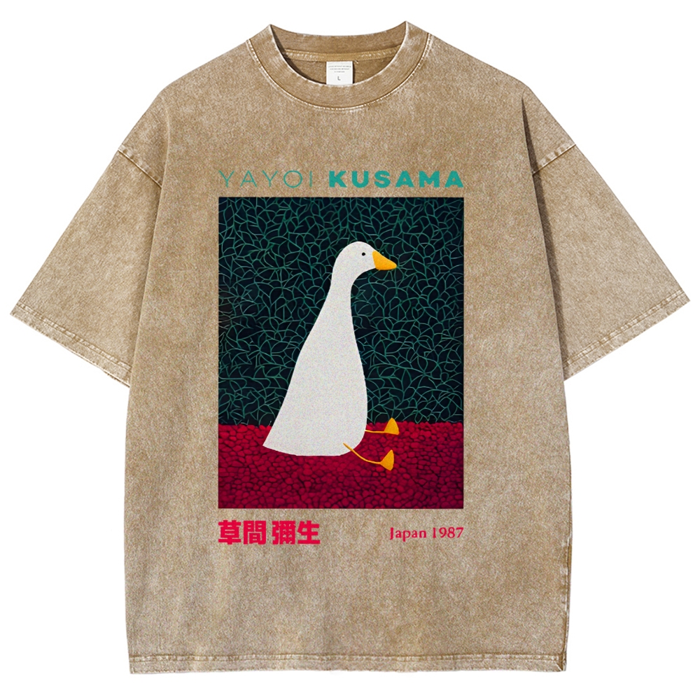 Yayoi Kusama Animal Art Vintage Washed T-shirt