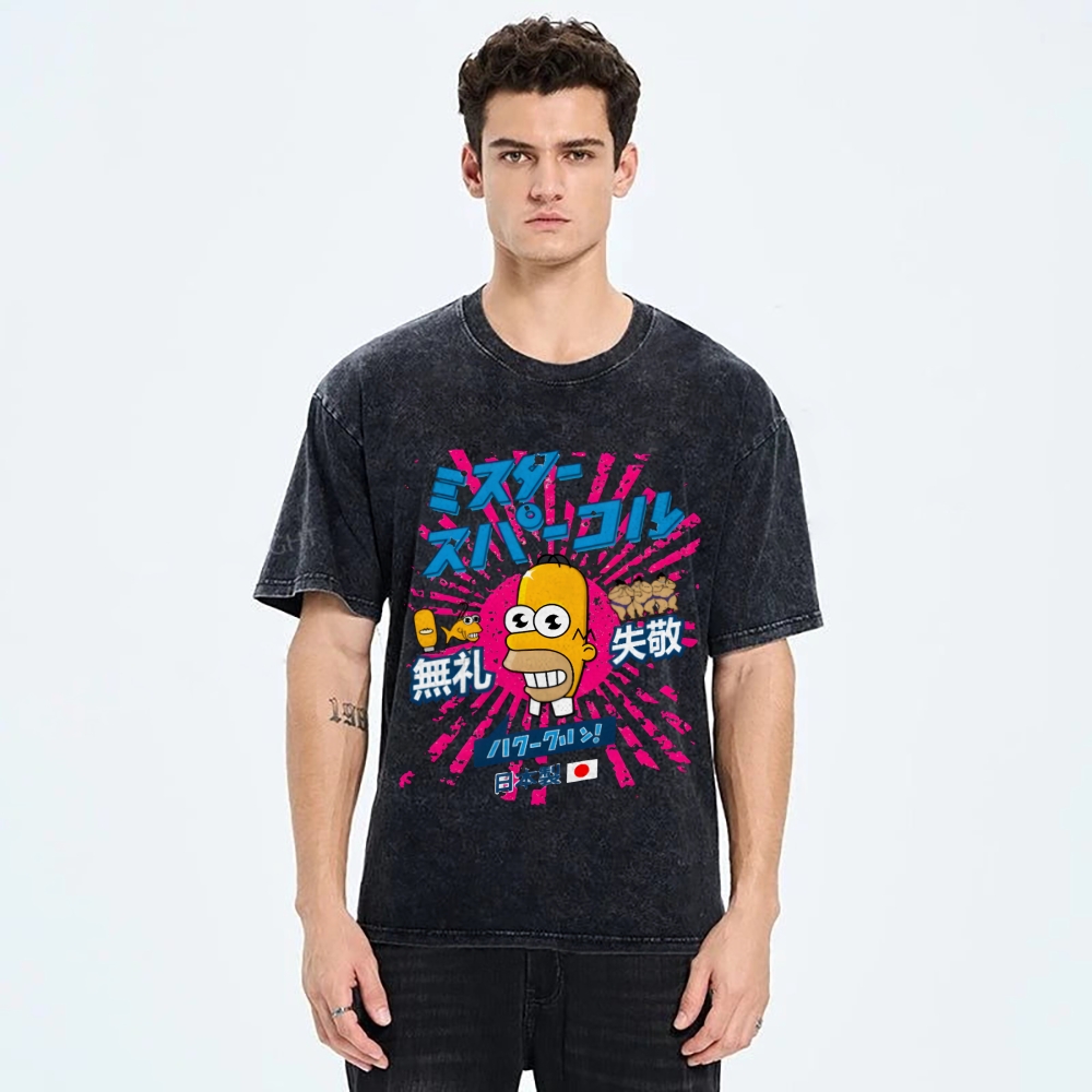 Mr Sparkle Rising Sun Vintage Washed T-shirt