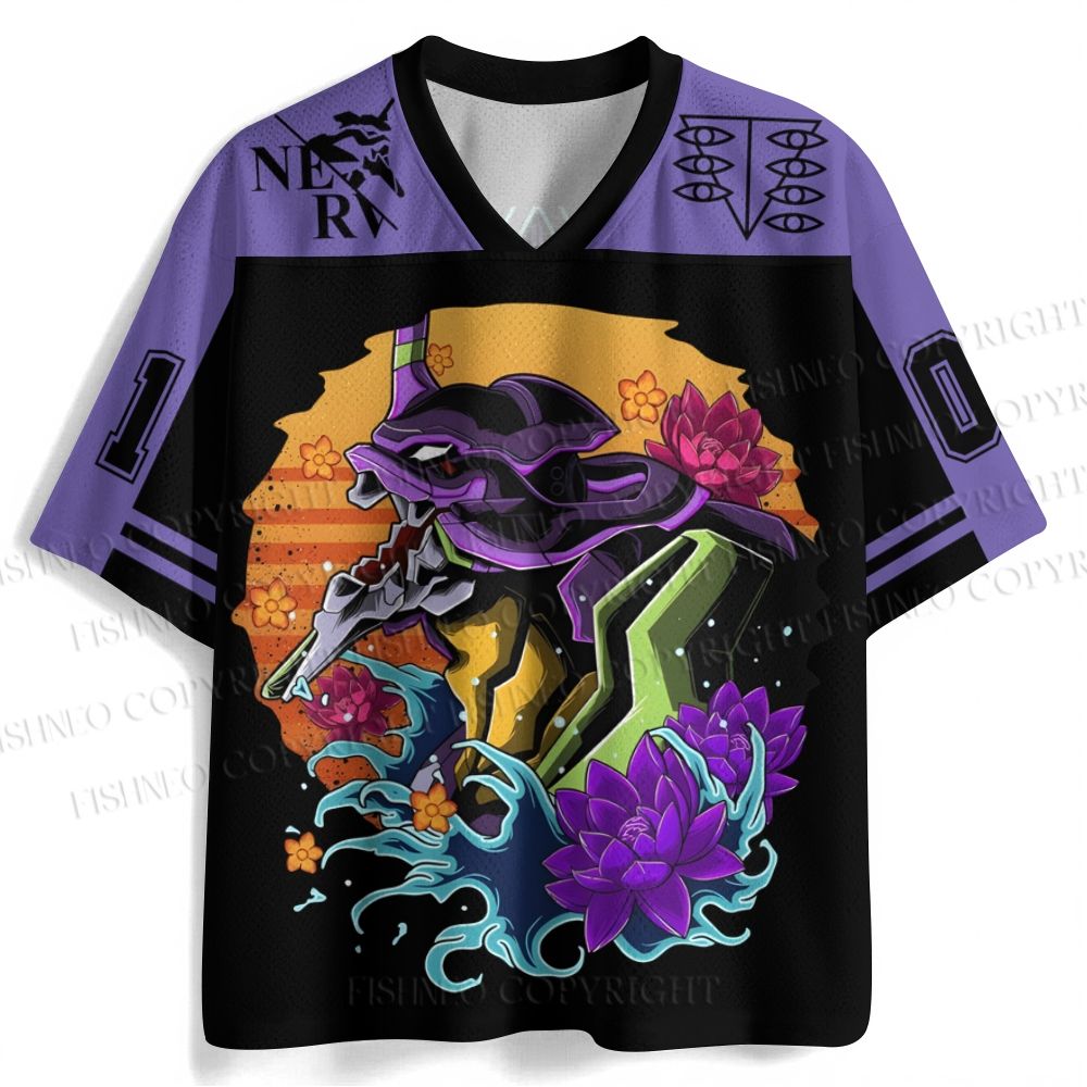 Neon Genesis Evangelion Unit 01 Jersey Shirts