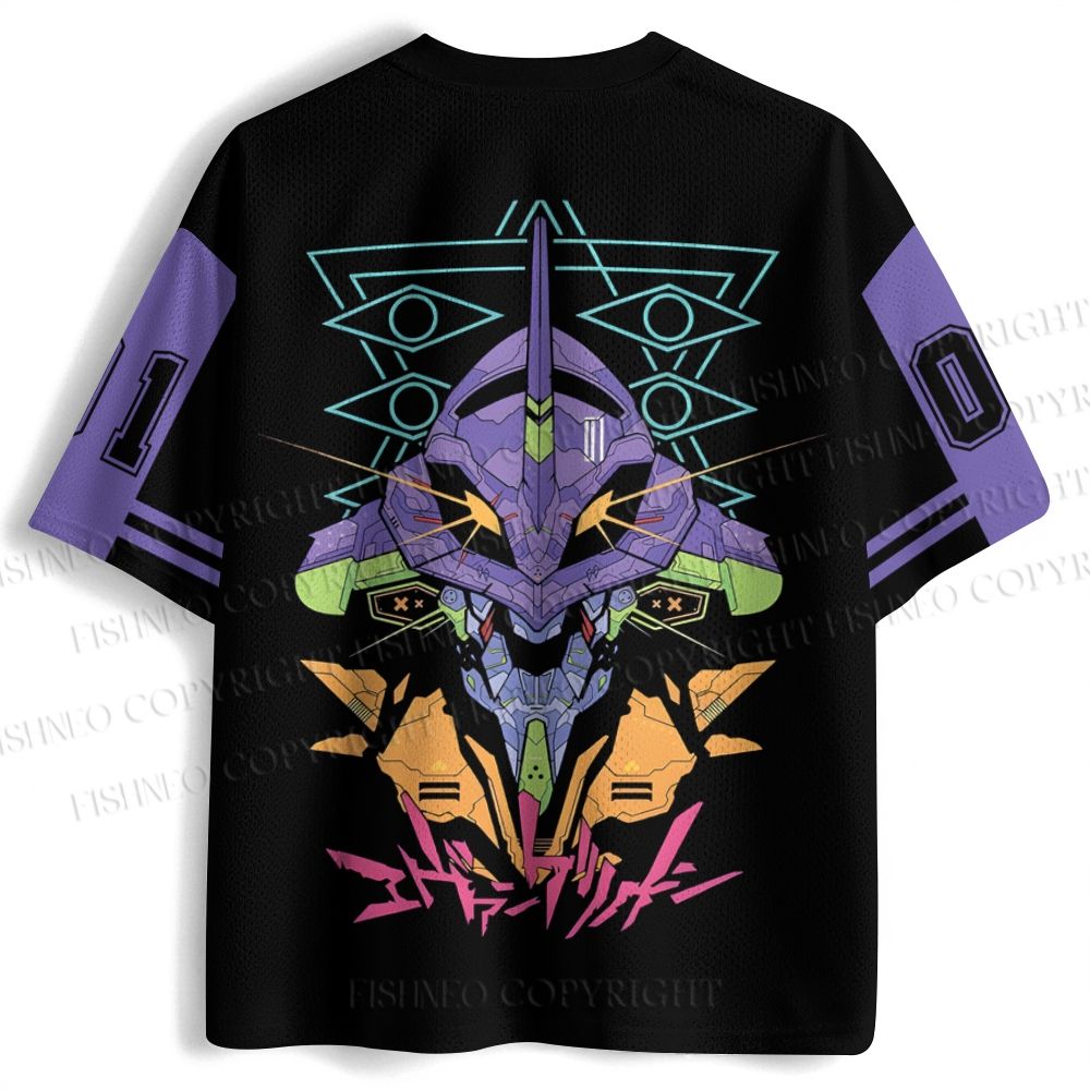 Neon Genesis Evangelion Unit 01 Jersey Shirts