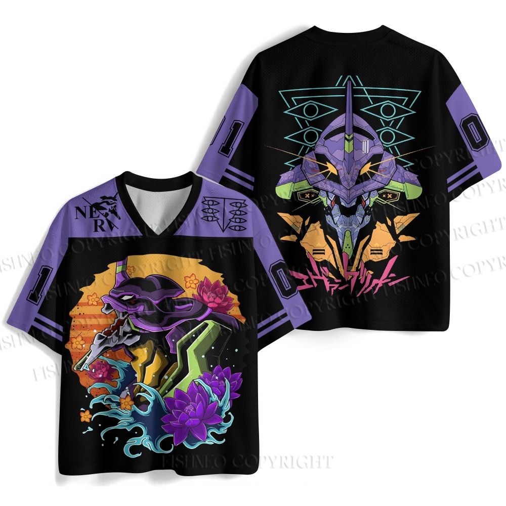 Neon Genesis Evangelion Unit 01 Jersey Shirts