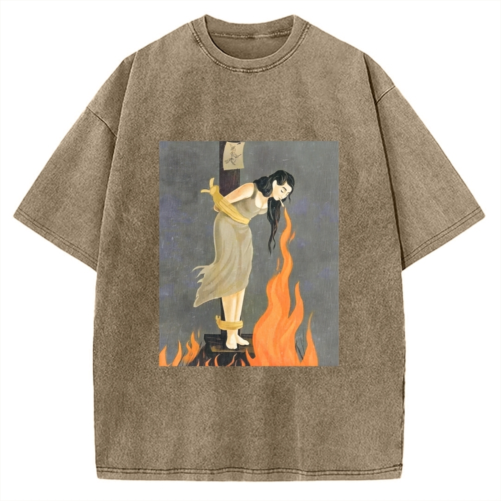 Unisex STAY CALM Printed Washed Tee