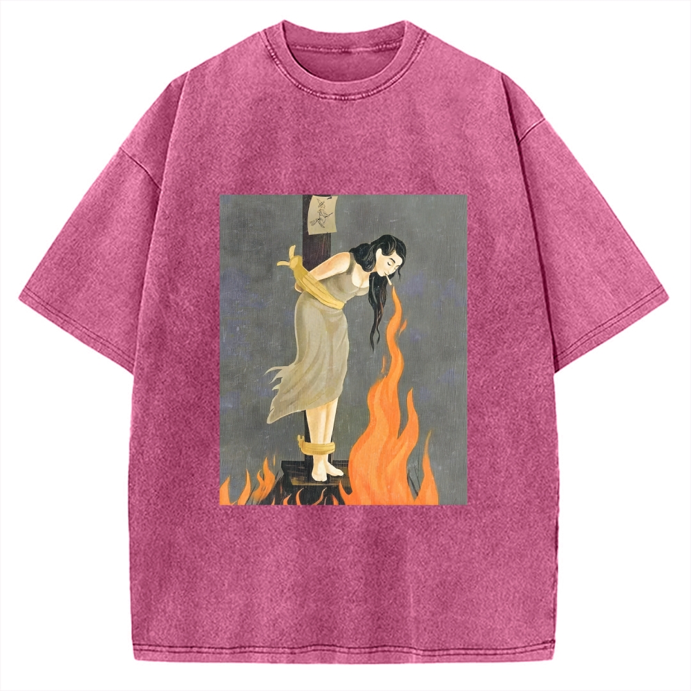 Unisex STAY CALM Printed Washed Tee