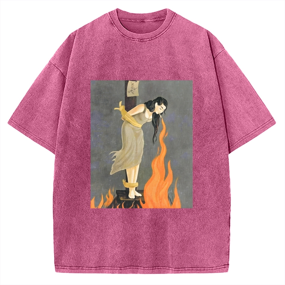 Unisex STAY CALM Printed Washed Tee