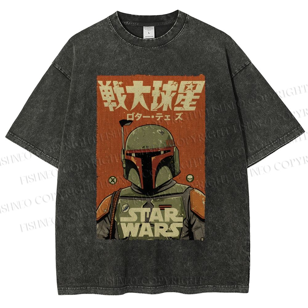 Unisex Star Wars Printed Washed Tee
