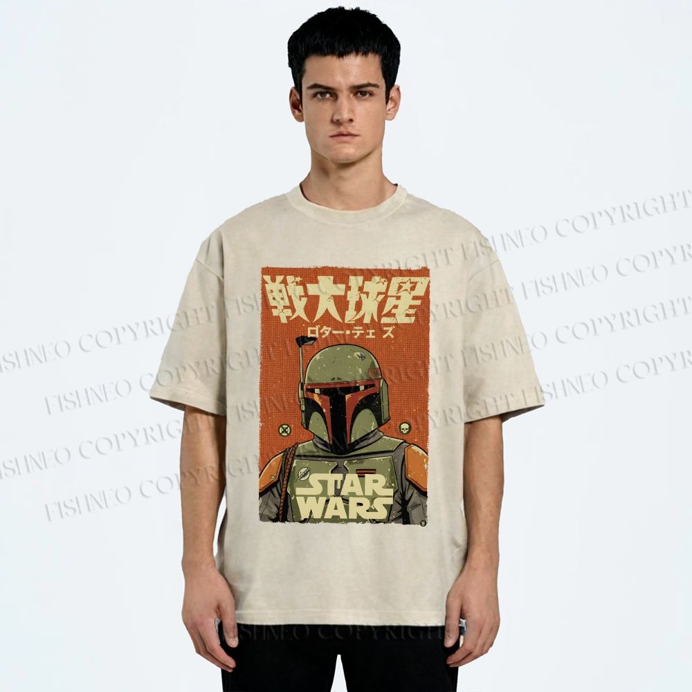 Unisex Star Wars Printed Washed Tee