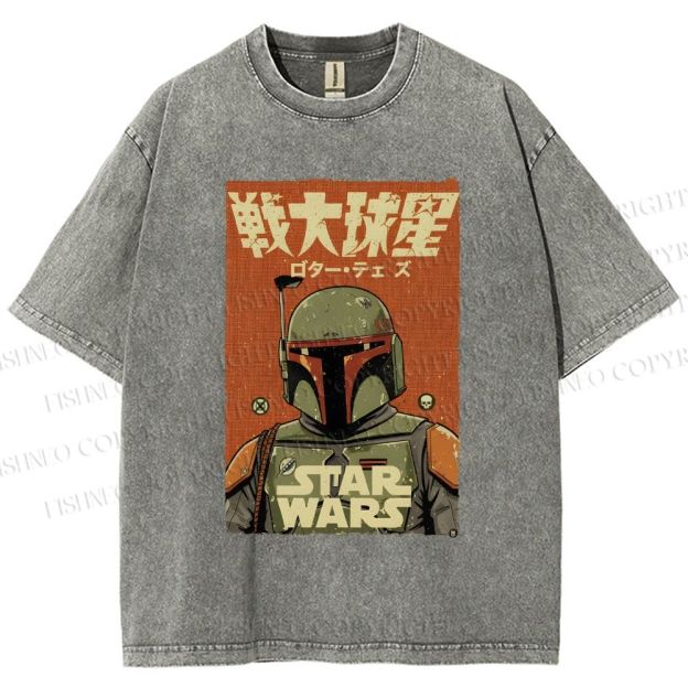 Unisex Star Wars Printed Washed Tee